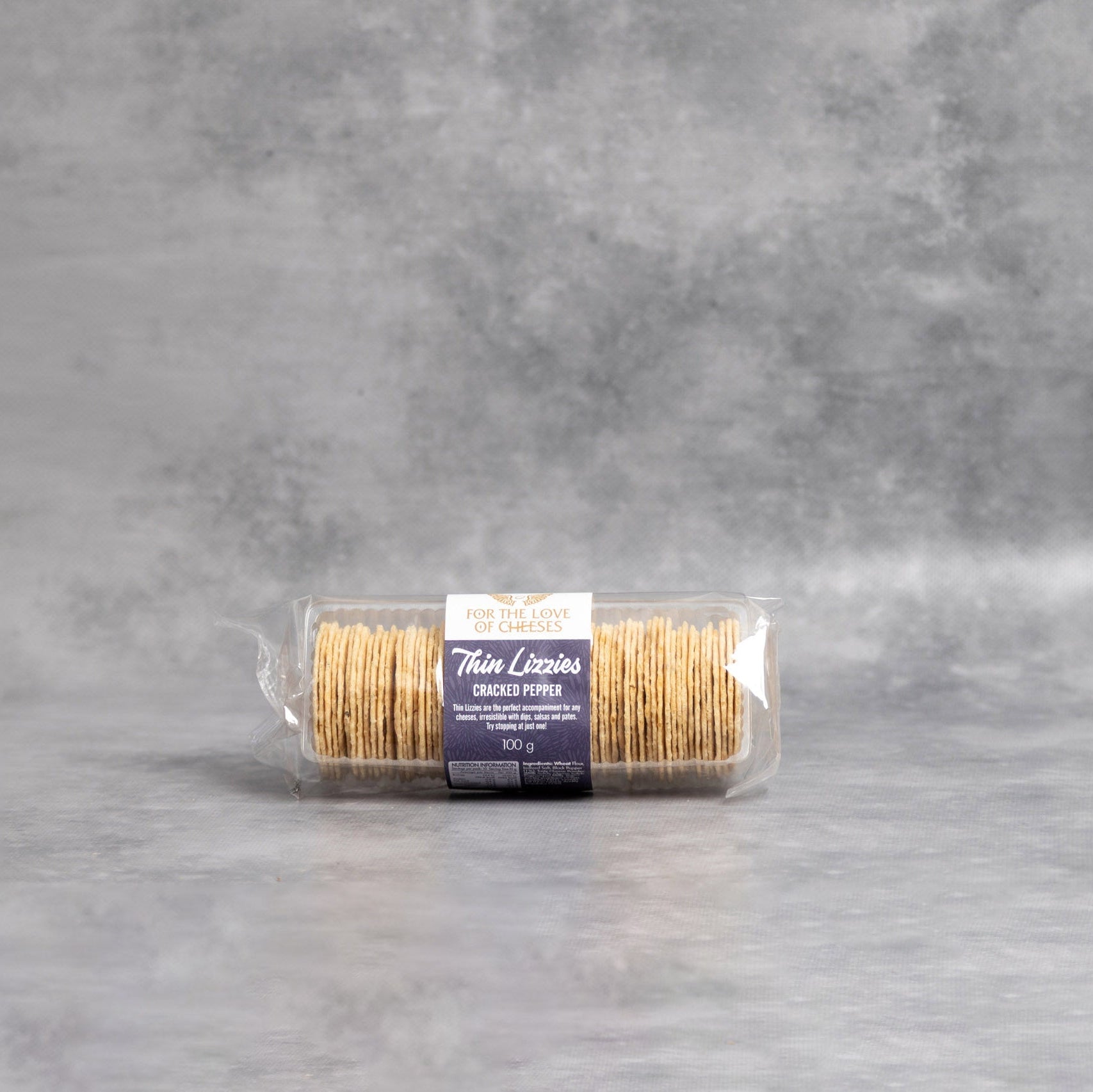 Thin Lizzies Cracked Pepper Crackers 100g