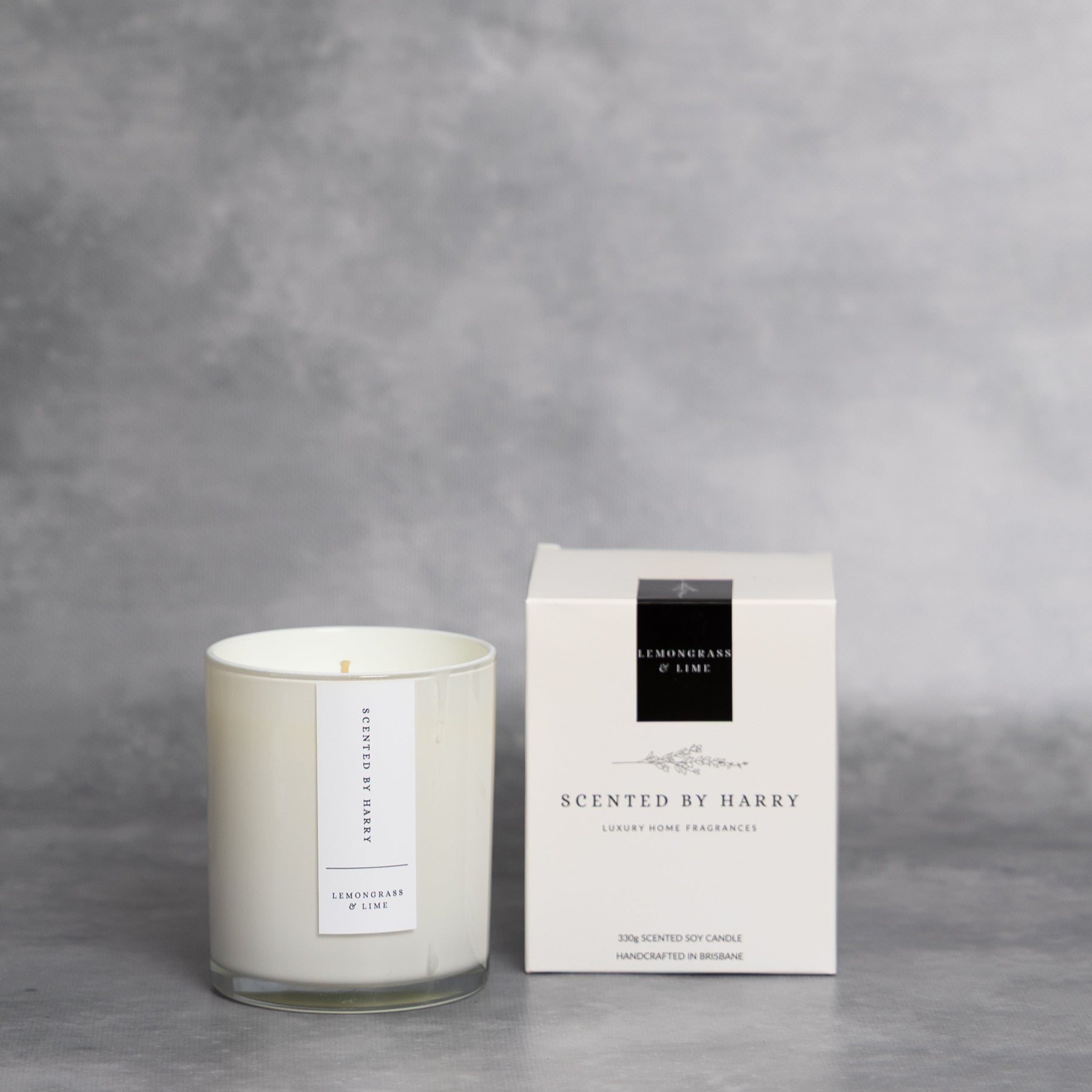SCENTED BY HARRY. LEMONGRASS & LIME CANDLE (330G)