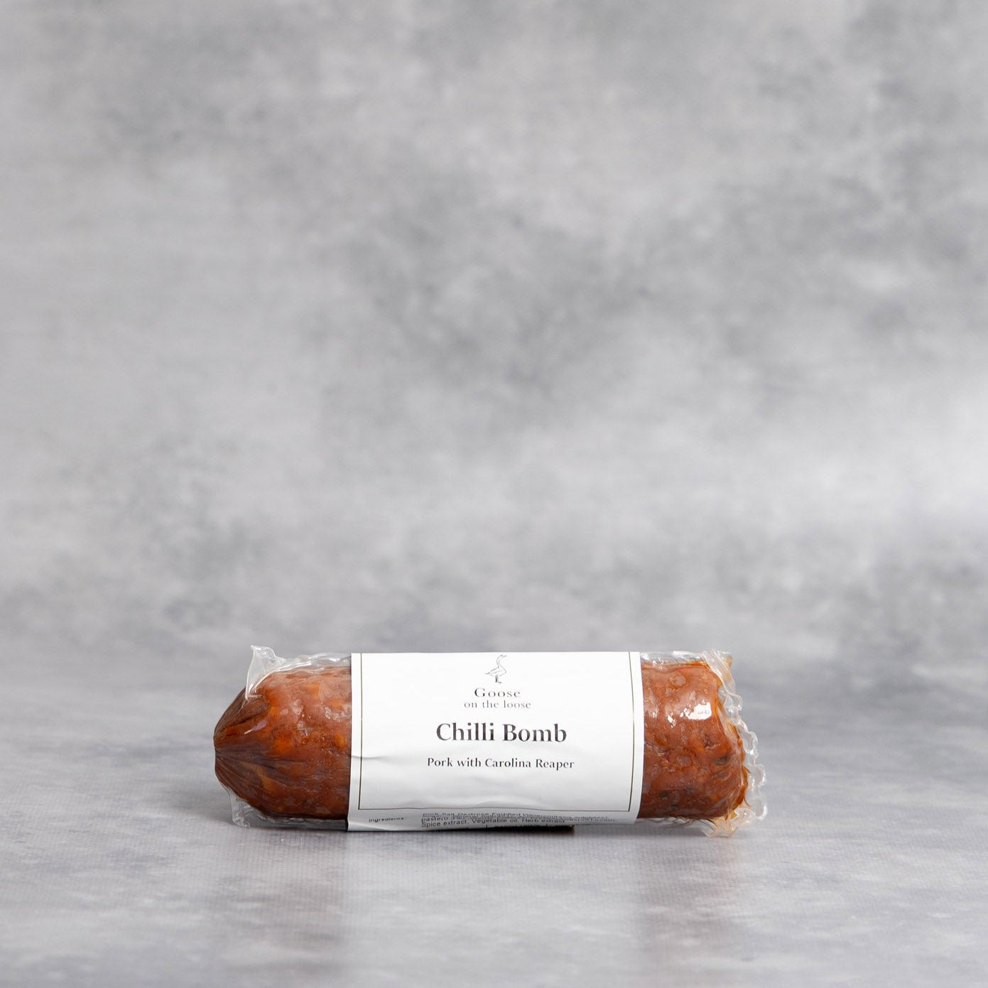 Goose on the Loose Chilli Bomb Pork with Carolina Reaper Salami 250g