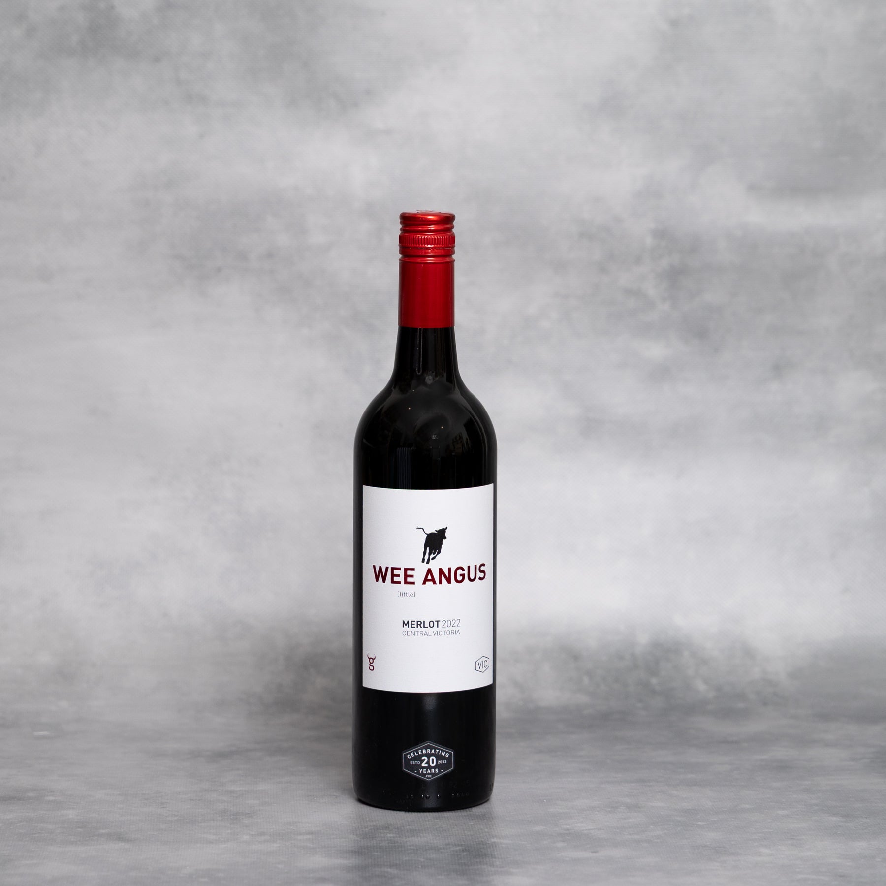 Merlot 2022 Wee Angus 14.5% ABV (Central Victoria)