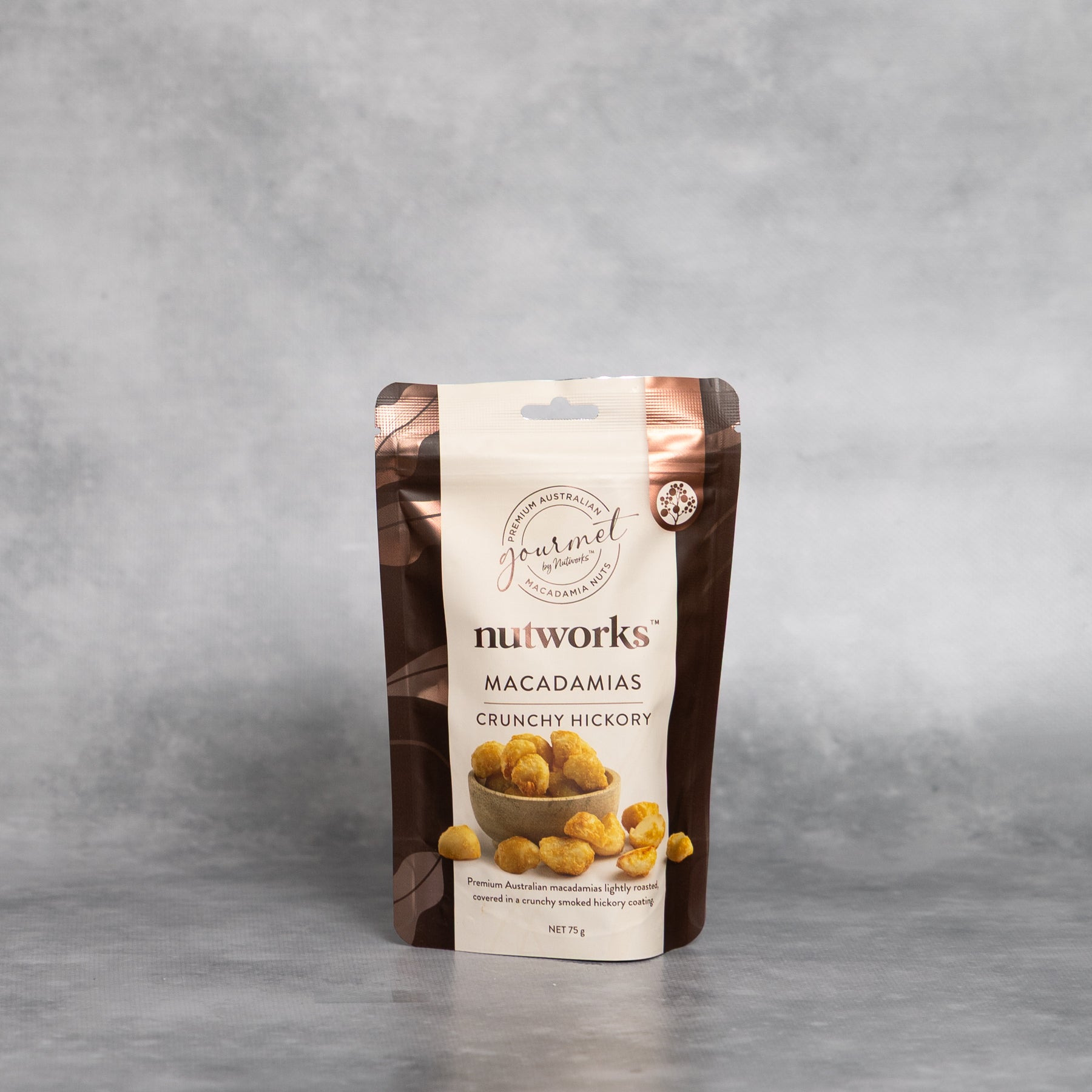 Nutworks Crunchy Hickory Macadamias Nuts 75g