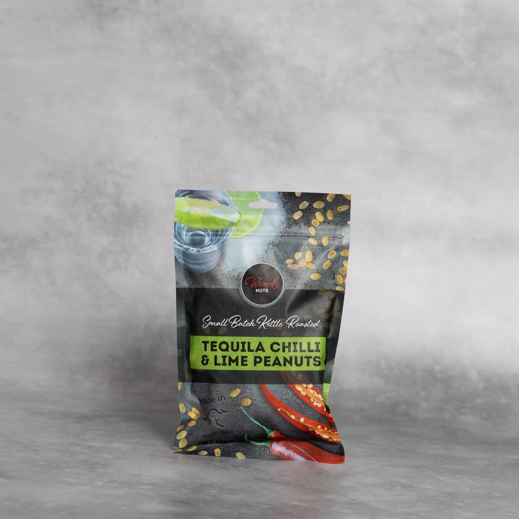 Wicked Nuts Tequila Chili Lime Peanuts 120g (Sunshine Coast, QLD)