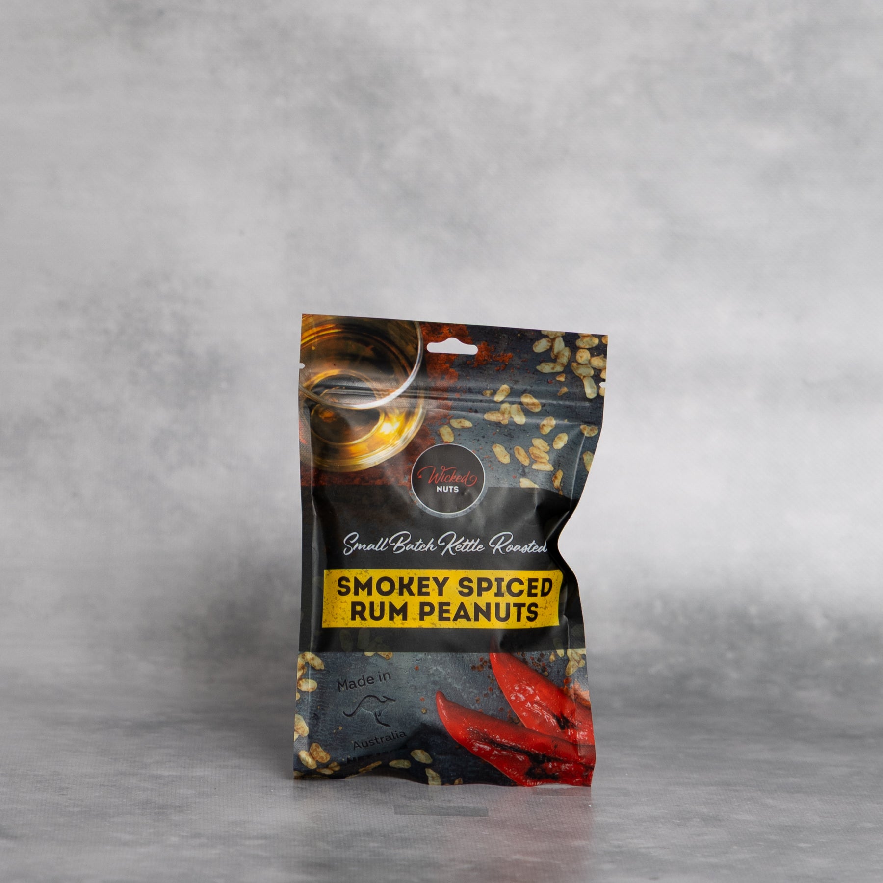 Wicked Nuts Smokey Spiced Rum Peanuts 120g (Sunshine Coast, QLD)