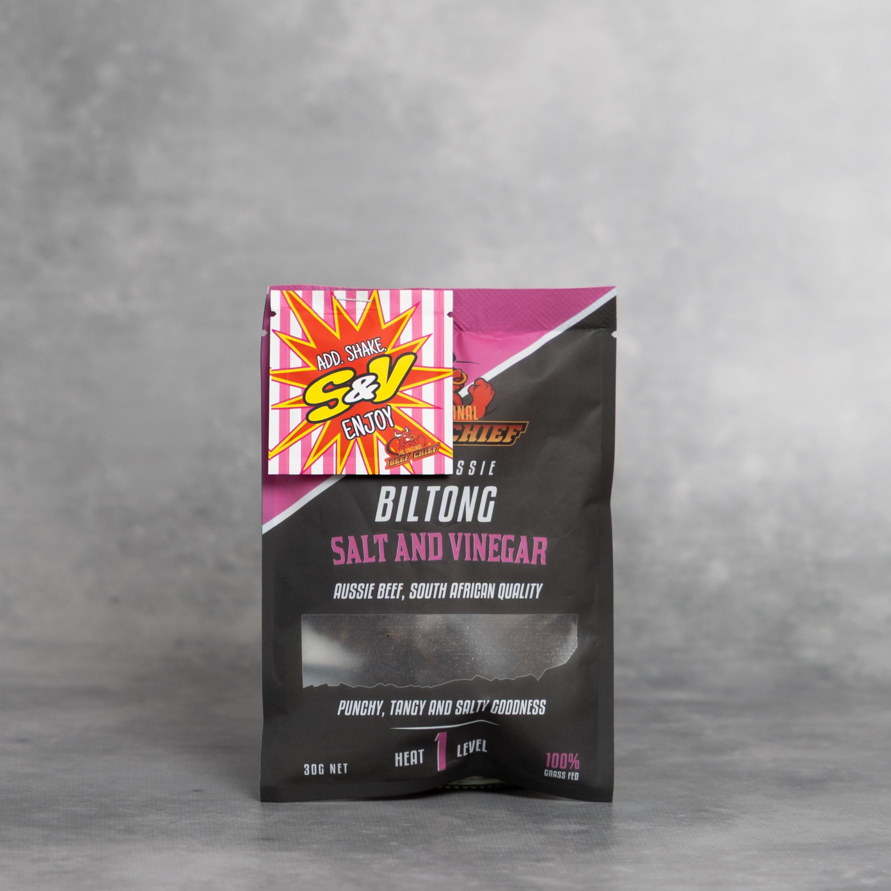Biltong Beef Chief Salt & Vinegar 30g (Tocumwal, NSW)