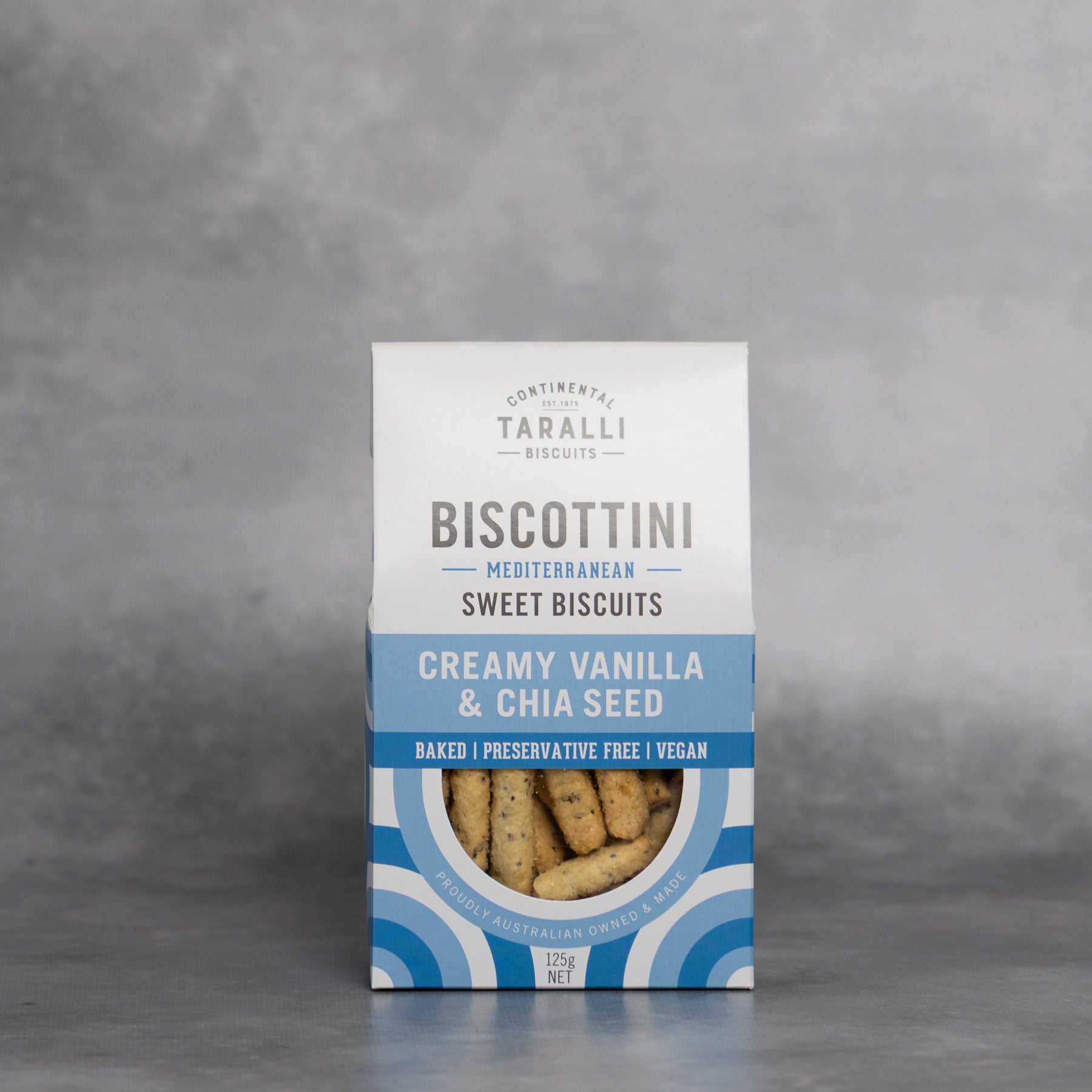 Biscottini Creamy Vanilla & Chia Seeds 125g (South Australia)