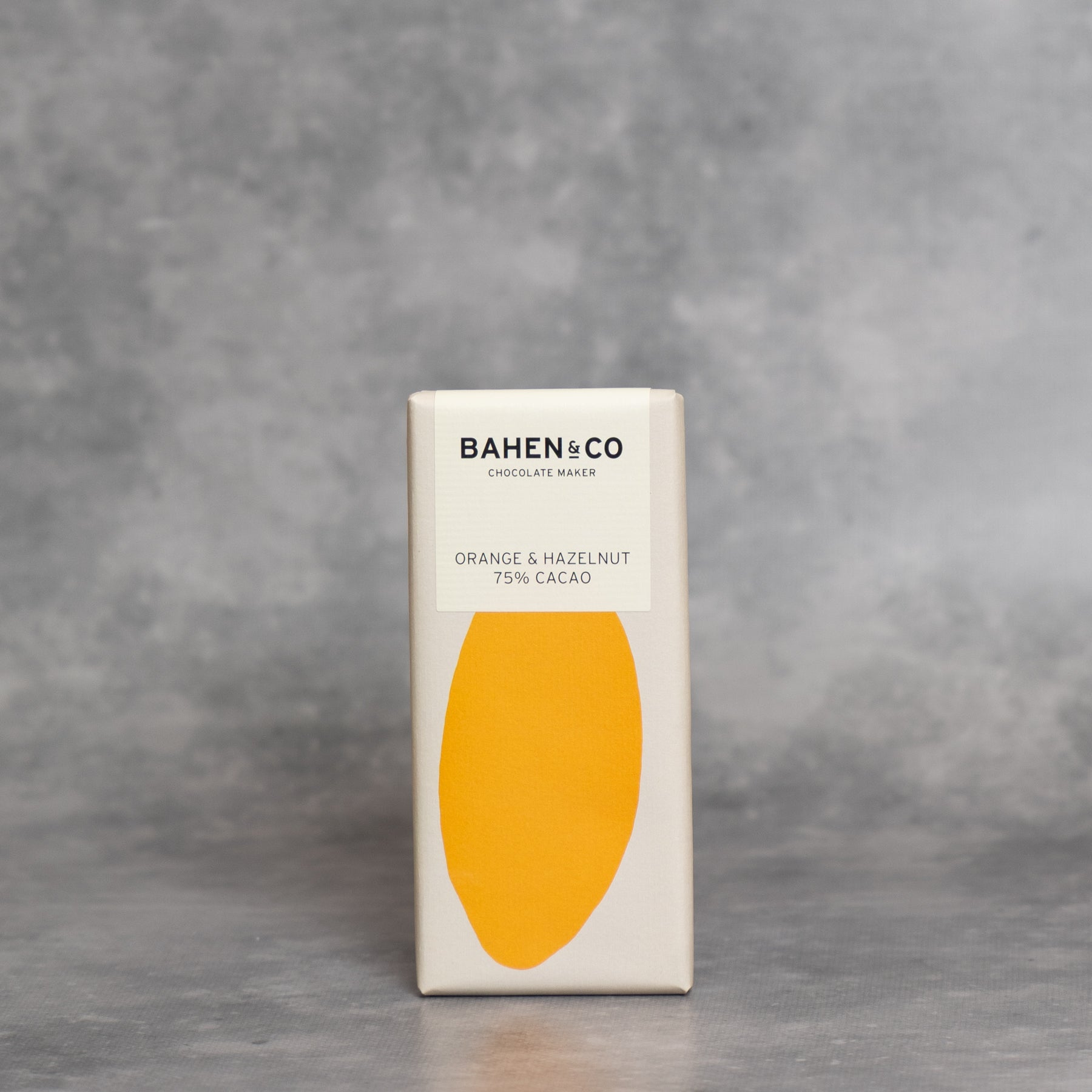 Bahen & Co Orange &amp; Hazelnut 75% Cacao 75g