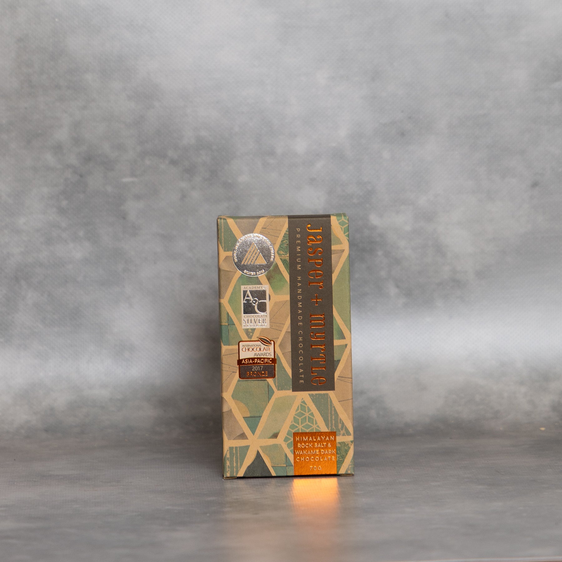 Jasper & Myrtle Wakame & Himalayan Rock Salt Dark Chocolate 70g