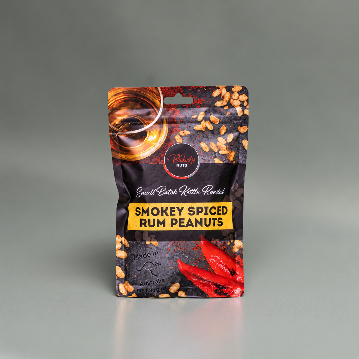 Wicked Nuts Smokey Spiced Rum Peanuts 120g (Sunshine Coast, QLD)